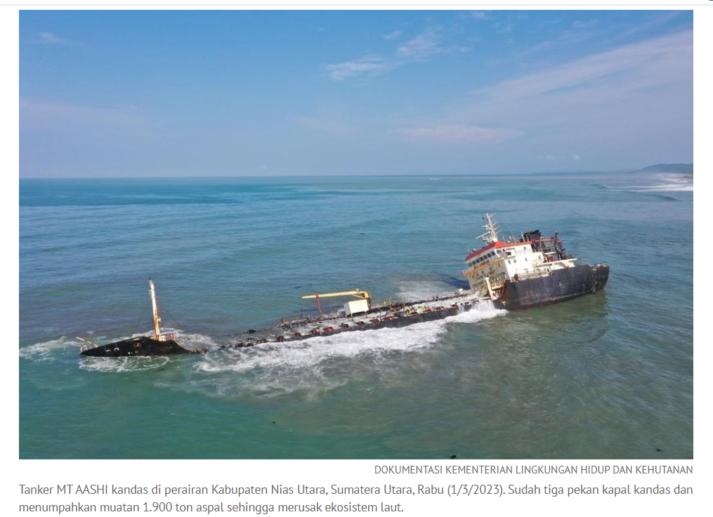Valuable Lessons Behind the Asphalt Spill Incident in Nias Waters, What Are They?